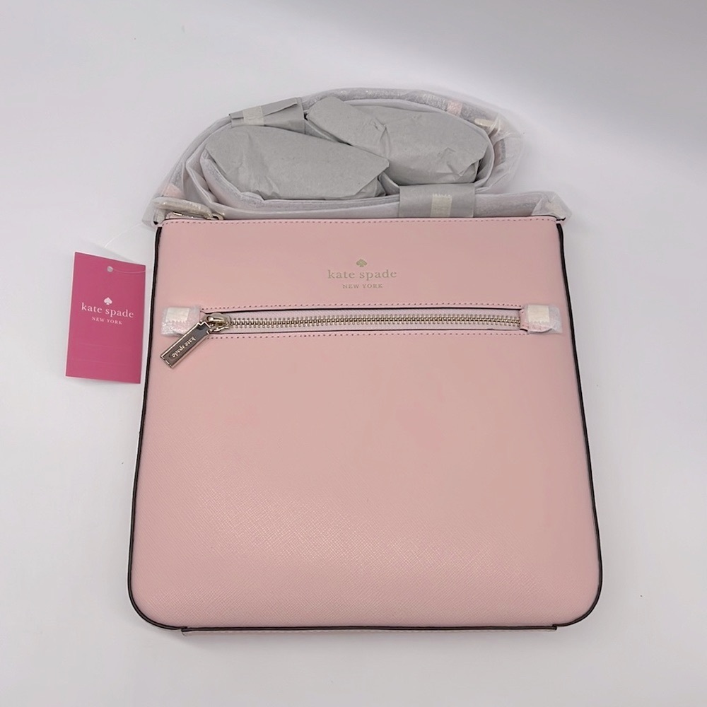 Kate Spade Sadie North South Crossbody Chalk Pink